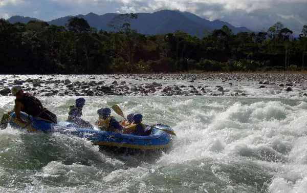 Whitewater rafting adventure in Ecuador