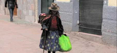 A Peruvian woman on the streets of Cusco