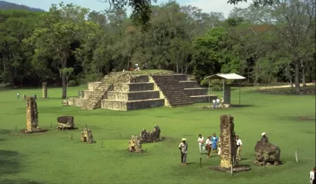 The Copan ruins in Honduras.