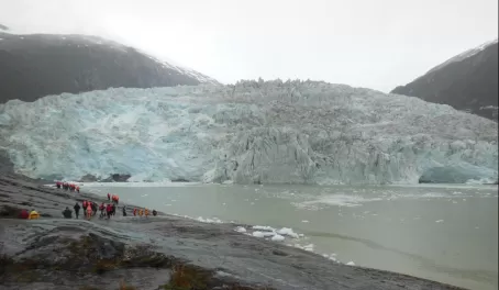 The face of the glacier