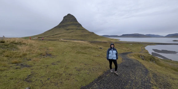 Jane in Iceland, Kirkjufell Mountain