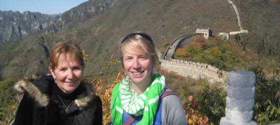 Linda and Laura on the Great Wall of China - Mutianyu