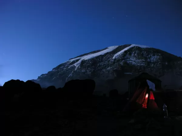 Mount Kilimanjaro by starlight