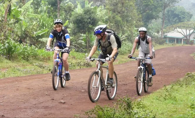 Biking in Tanzania