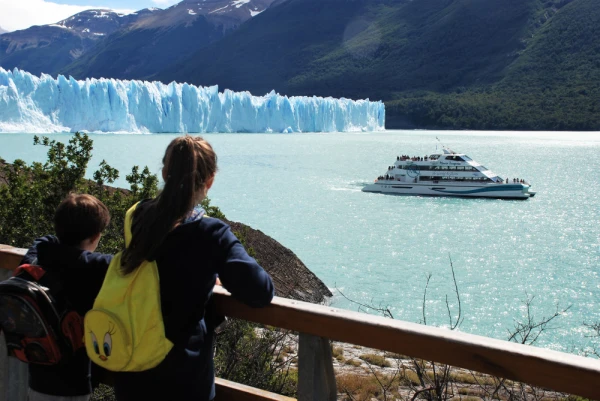 Boat Sailing Near Perito Moreno Glacier
