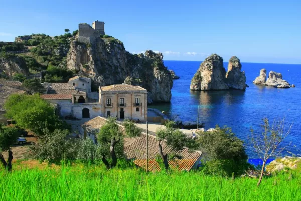 Cruise past the lush Sicilian landscape