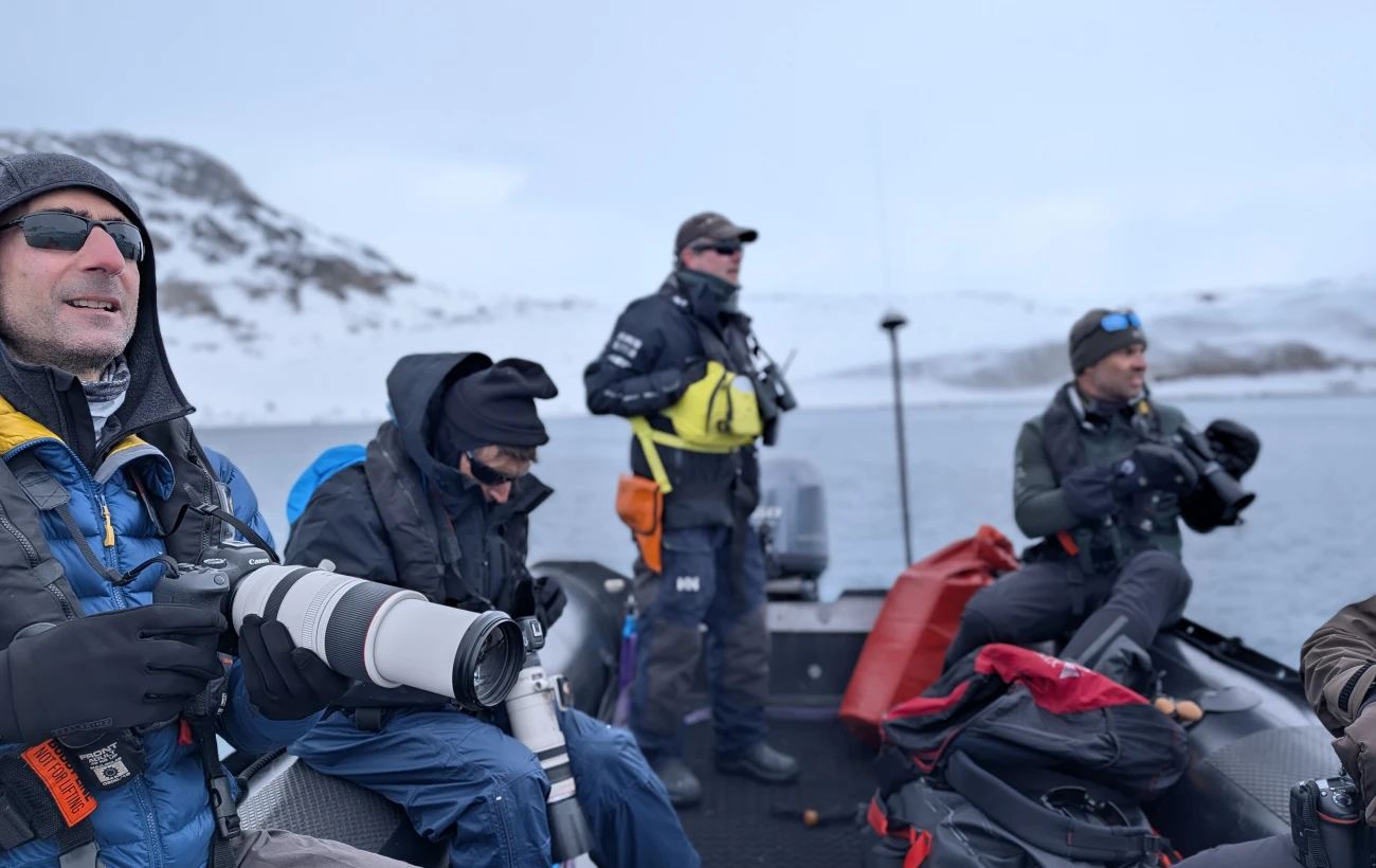 Photographers in Fuglesfjorden Svalbard