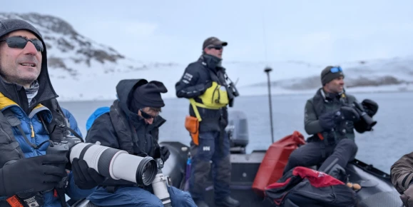 Photographers in Fuglesfjorden Svalbard