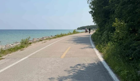 Exploring Mackinac Island by bicycle