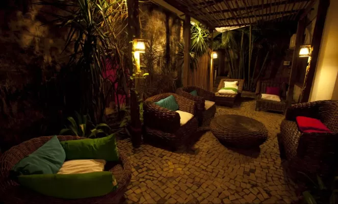 Relax in the lounge of Pousada Portas da Amazonia