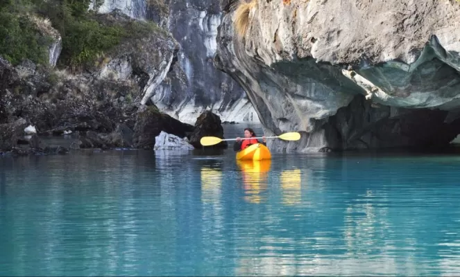 Kayaking the marble caves