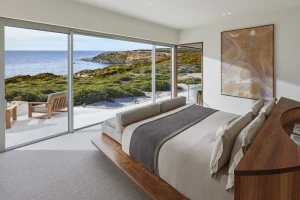 View from Southern Ocean Lodge's bedroom