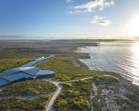 Aerial view of the Southern Ocean Lodge in Kangaroo Island