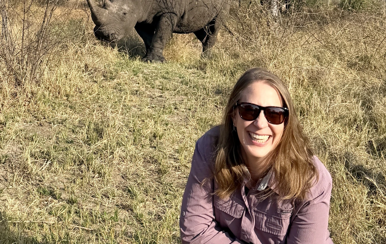 Rhino in Hwange National Park