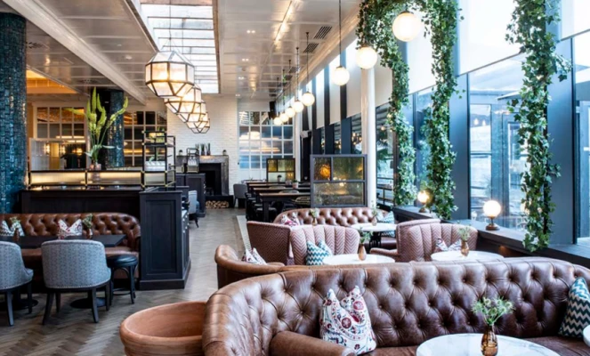 Hotel bar area