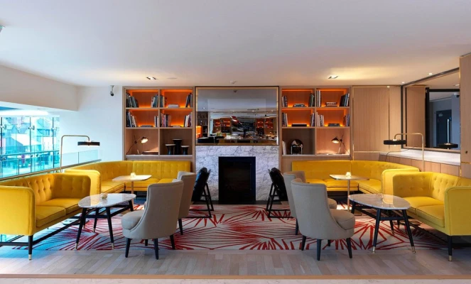 Hotel lounge area