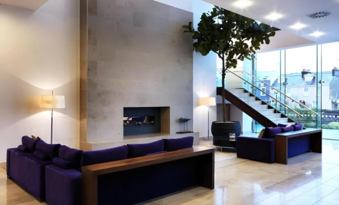 Hotel lounge area
