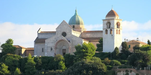 The Ancona Cathedral, a historic Roman Catholic church located in Ancona, Italy