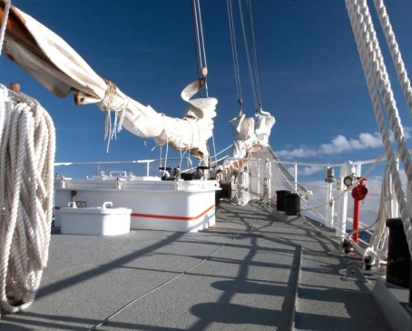 Enjoy the view from the deck of the Rembrandt van Rijn.