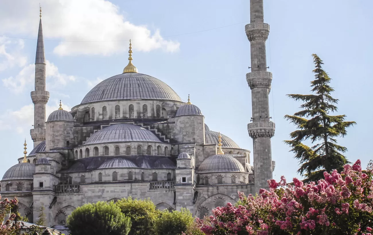 Exterior image of the Blue Mosque.