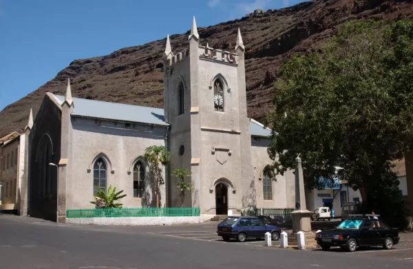 A church on the island of Saint Helena.