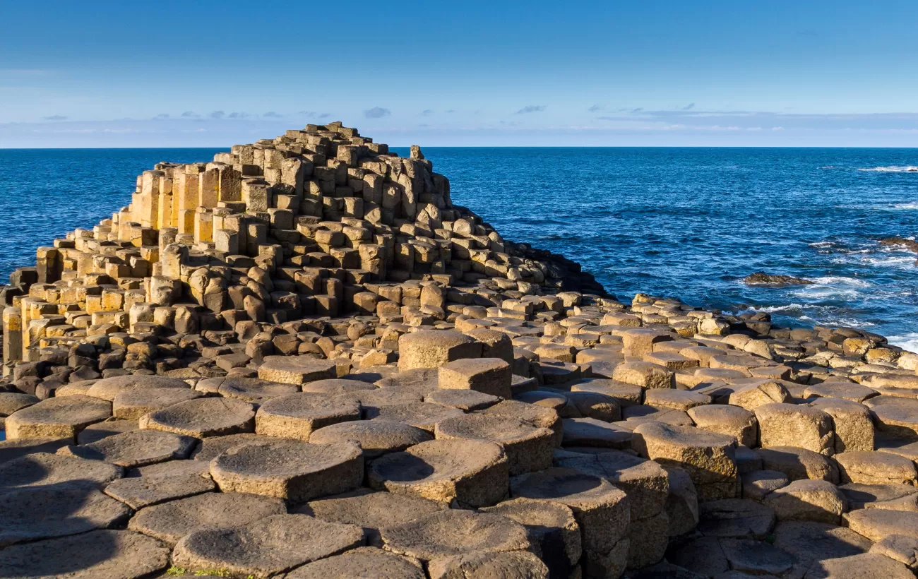 The unique rock formations of Giant's Causeway