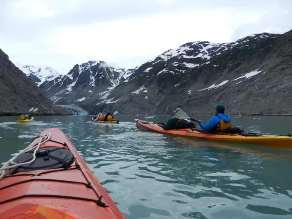 Kayaking through the pristine waters of Alaska