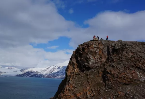 Climb to new heights to admire the vast Arctic landscape