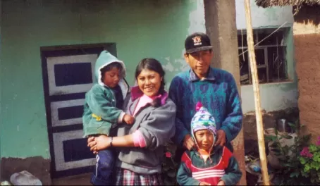 Local family in Peru