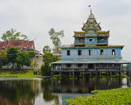 Beautiful architecture in Tonle Sap