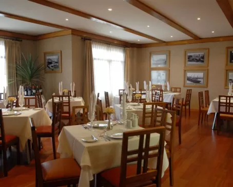 Hotel Rey Don Felipe's dining room is a treat to dine in