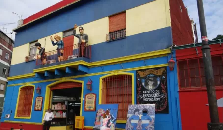 The colorful "La Boca" district of Buenos Aires