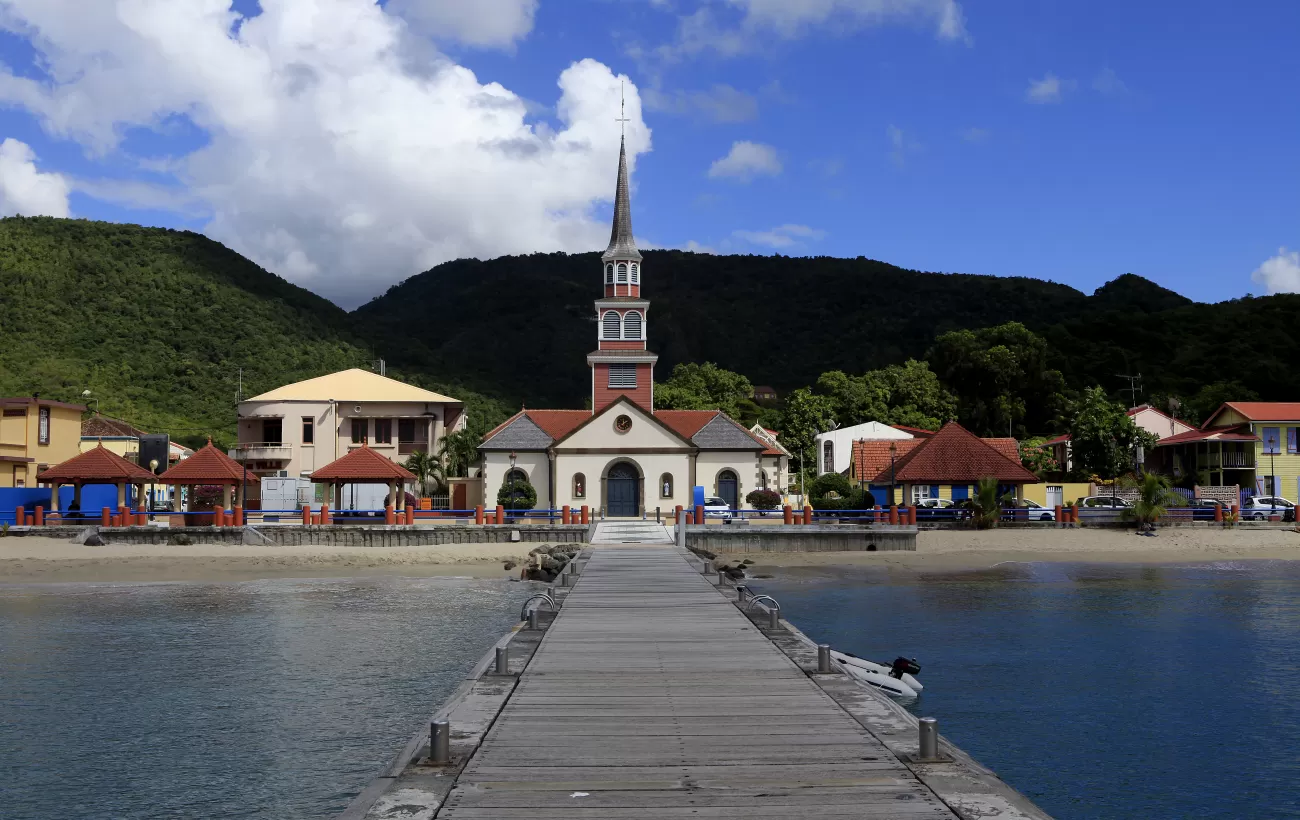 Anses d'Arlet village, Martinique, West Indies