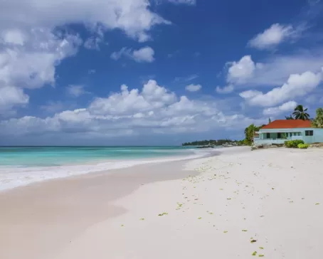 White Sand Beach in Barbados