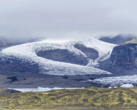Vatnajokull glacier. Largest Icelandic glacier.