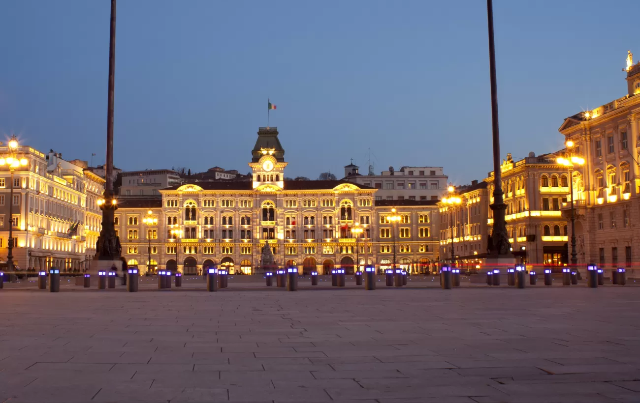 The main plaza of Trieste