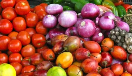 tree tomatoes at Otavalo Market