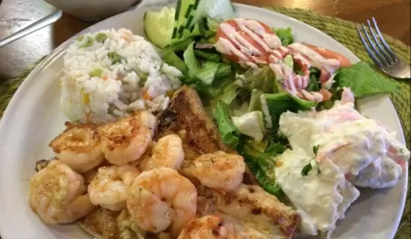 Amazing grilled Sole and Shrimp!