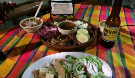 gourmet fish tacos along the Malecon