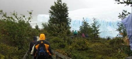 Hiking to Perito Moreno Glacier