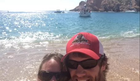 Hanging on the beach in Cabo