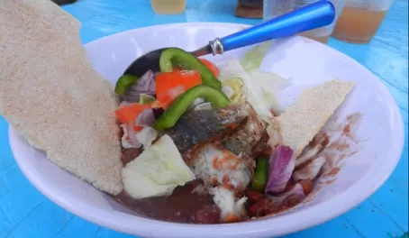 Meal in Belize
