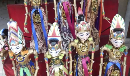 Wood puppets. Ubud, Bali.