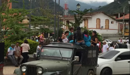 Local taxi in Colombia