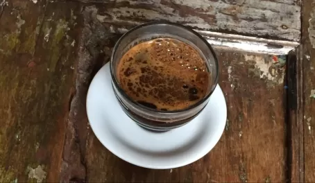 Freshly brewed Colombian coffee