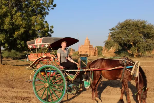 Carriage ride in Bagan