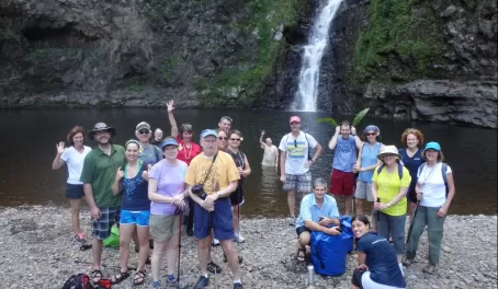 Our group at the base of the waterfall